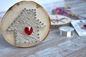 Home is Where the Heart Is - Wire String Art